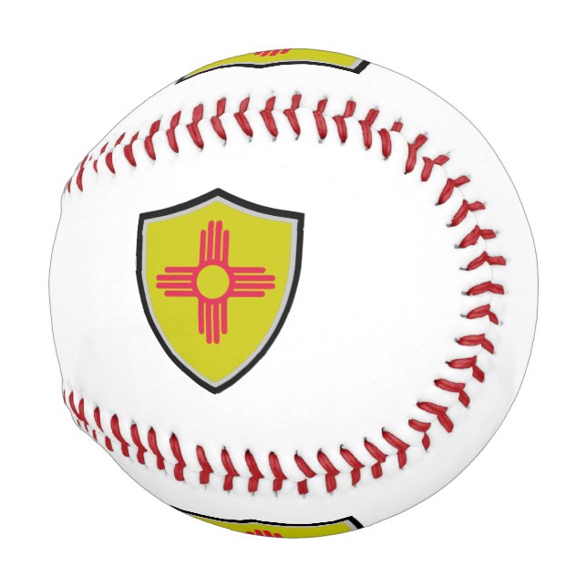 Balle De Baseball Le baseball du drapeau du Nouveau-Mexique (Devant Droite)