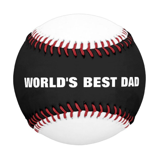 BALLE DE BASEBALL LE MEILLEUR BASEBALL PAPA DU MONDE (Devant)