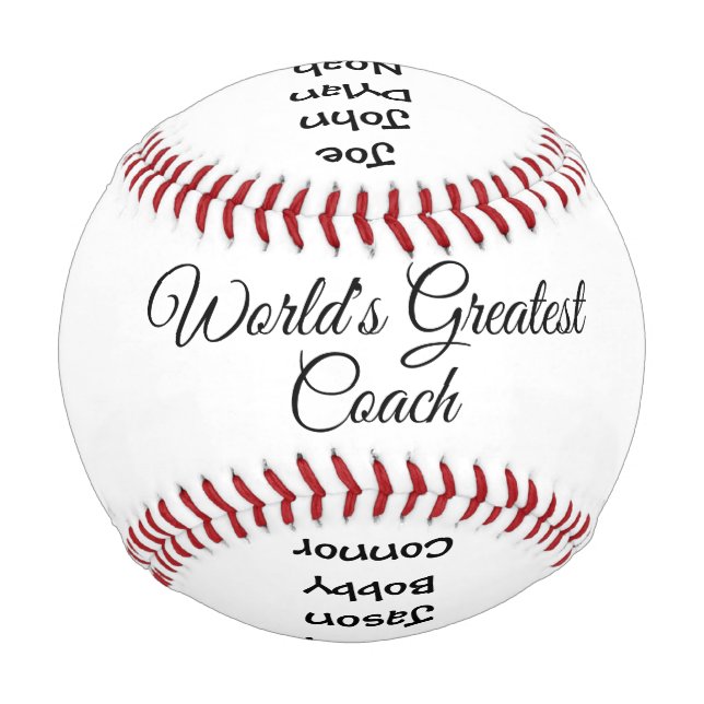Balle De Baseball Le plus grand entraîneur du monde de baseball pers (Devant)