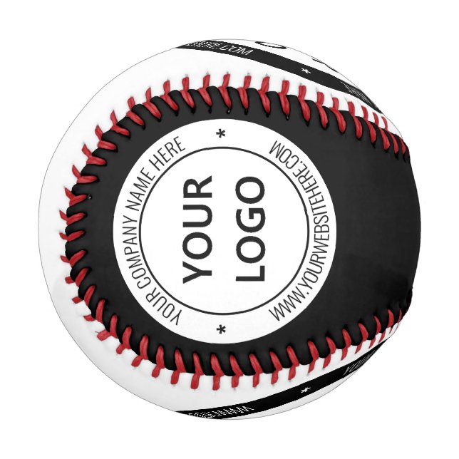 Balle De Baseball Logo de la société Cusom et Baseball de texte Choi (Devant Gauche)