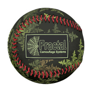 Balle De Baseball Logo des systèmes de camouflage fractal