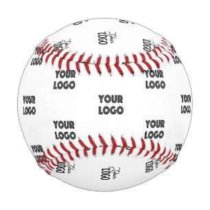 Balle De Baseball Logo simple à répéter Blanc
