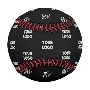 Balle De Baseball Logo simple à répéter Noir
