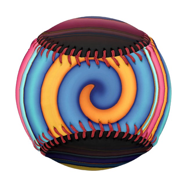 Balle De Baseball Lollipop Abstraite (Devant)