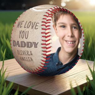 Balle De Baseball Love You Papa 2 Collage de photos Fête des Pères