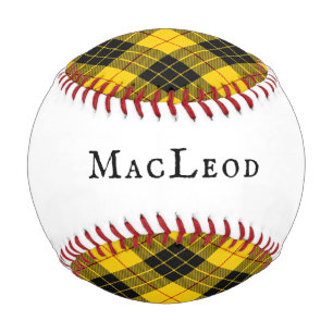 Balle De Baseball MacLeod Tartan Plaid Clan écossais