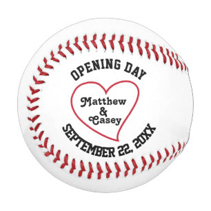 Balle De Baseball Mariage personnalisé Groomsmen Ring Bearer Favoris
