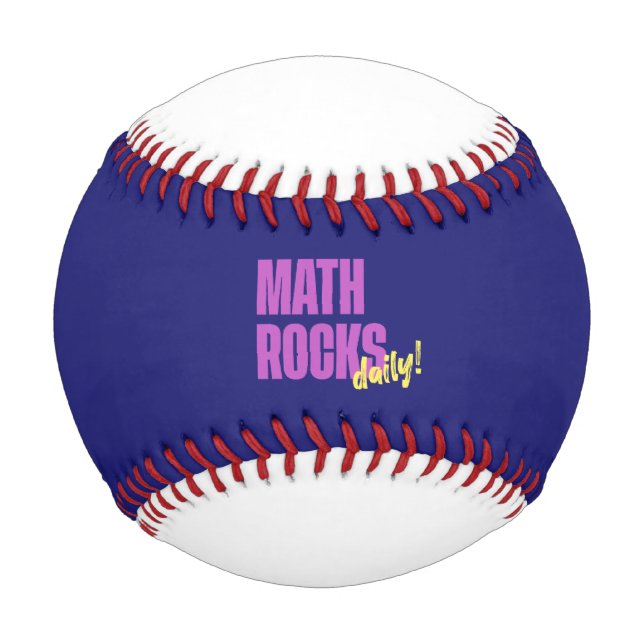 Balle De Baseball Math Rocks Daily (Devant)