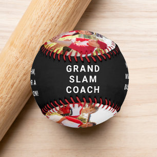 Balle De Baseball Meilleur Coach Ever Photo Noir