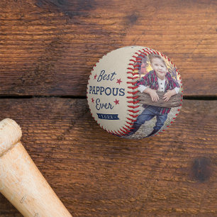 Balle De Baseball Meilleur Jour Photo grand-père personnalisée