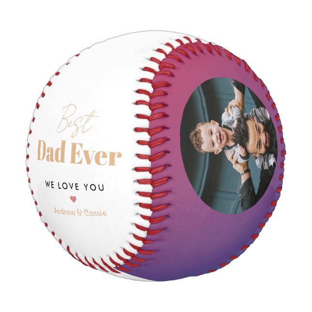 Balle De Baseball Meilleur papa (Angle)