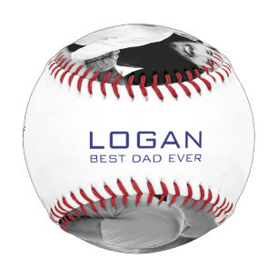 Balle De Baseball Meilleur Papa Actuel Minimaliste Moderne