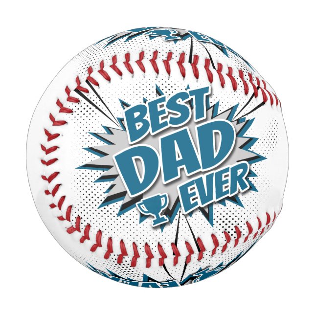 Balle De Baseball Meilleur papa jamais (Devant Gauche)