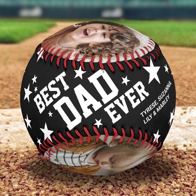 Balle De Baseball Meilleur papa jamais Fête des pères 4 Photo (Créateur téléchargé)