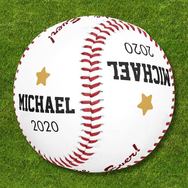 Balle De Baseball Meilleur papa Jamais Père's Day Champion Nom (Créateur téléchargé)