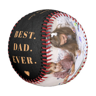 Balle De Baseball Meilleur papa jamais photo collage Happy Fête des 