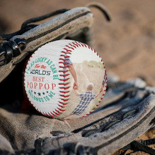 Balle De Baseball Meilleur Poppop Photos de famille personnalisées
