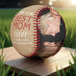 Balle De Baseball Meilleure Maman Rustique Fête des Mères 2 Photo