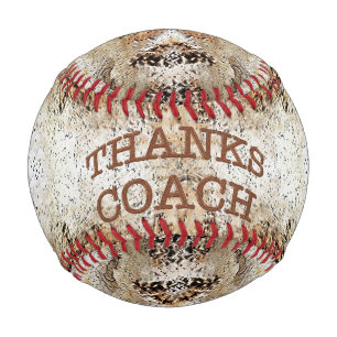 Balle De Baseball Merci Coach Cool Rustic BASEBALL Cadeaux Coach