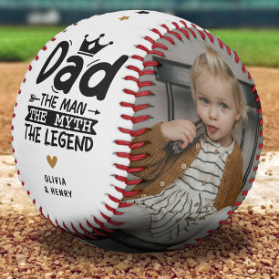 Balle De Baseball Mignon Papa, Homme, Mythe, Légende 2 Cadeau photo
