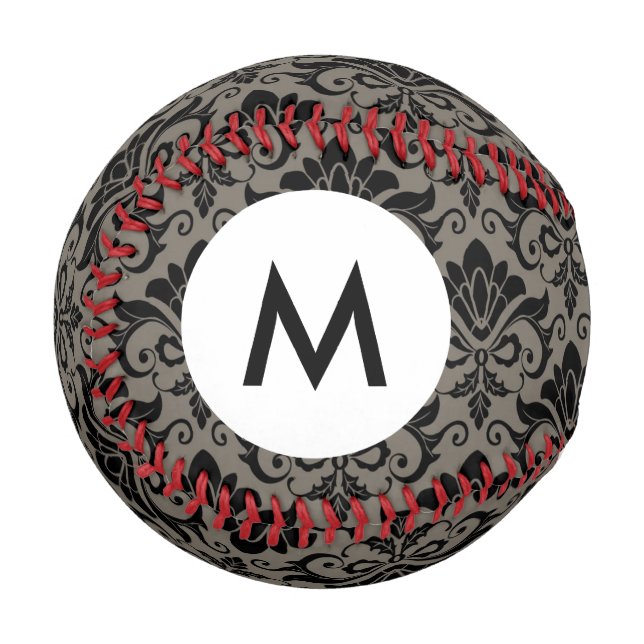 Balle De Baseball Modèle de monographie Damas 2 (Devant Gauche)