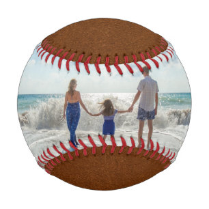 Balle De Baseball Modèle photo et texte personnalisé