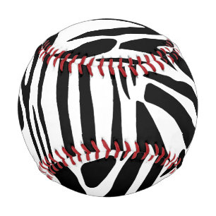 Balle De Baseball Modèle Zèbre