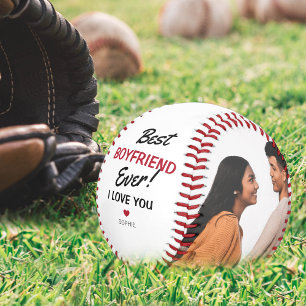 Balle De Baseball Moderne Collage De 2 Photos Meilleur Petit Ami Eve