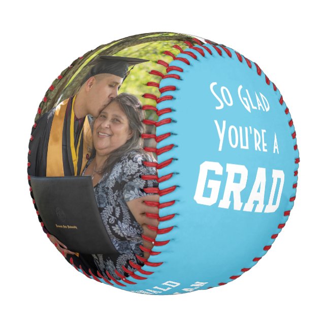 Balle De Baseball Moderne GLAD GRAD 2 - Diplôme photo (Angle)