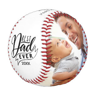 Balle De Baseball Moderne Meilleur Papa Jamais Deux Photo Baseball