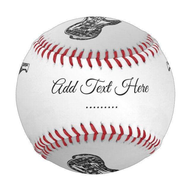 Balle De Baseball Monogramme de guitare électrique (Dos)