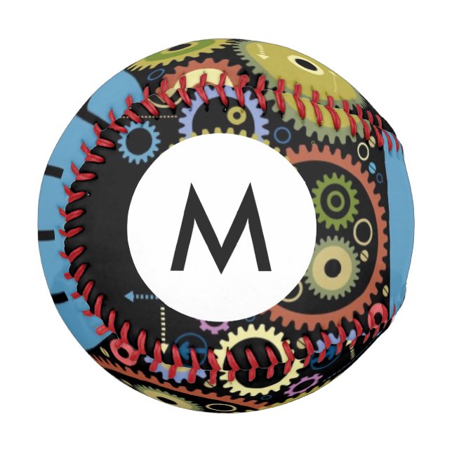 Balle De Baseball Monogramme Le concept du mouvement (Devant Gauche)