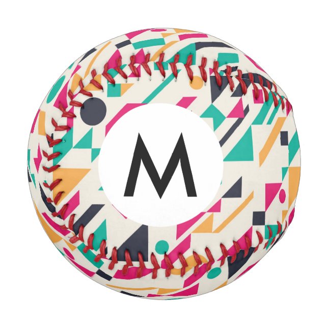 Balle De Baseball Motif Abstrait 3 (Devant Gauche)