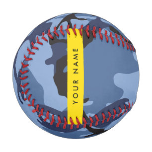 Balle De Baseball Motif camouflage bleu marine Personnalisez votre n