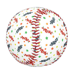 Balle De Baseball Motif de baies, framboise, myrtille, fruit