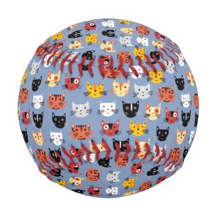 Balle De Baseball Motif de chats amusants