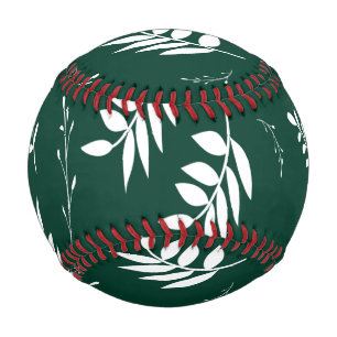 Balle De Baseball motif de feuille