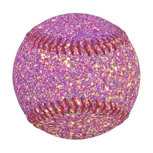 Balle De Baseball Motif de Parties scintillant rose fille