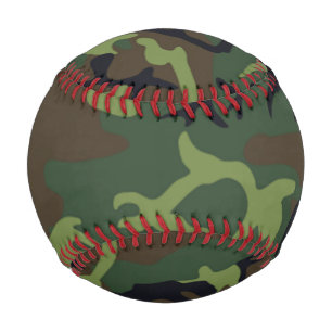 Balle De Baseball Motif du Camouflage vert militaire Woodland