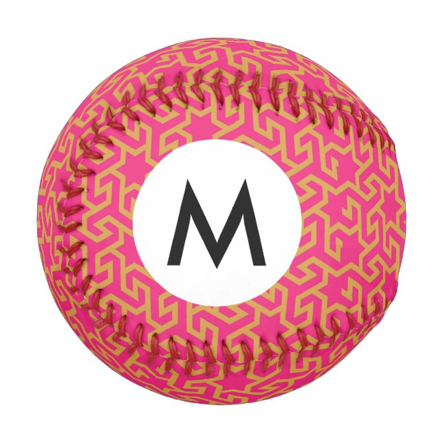 Balle De Baseball Motif en forme d'étoile arabe (Devant Gauche)