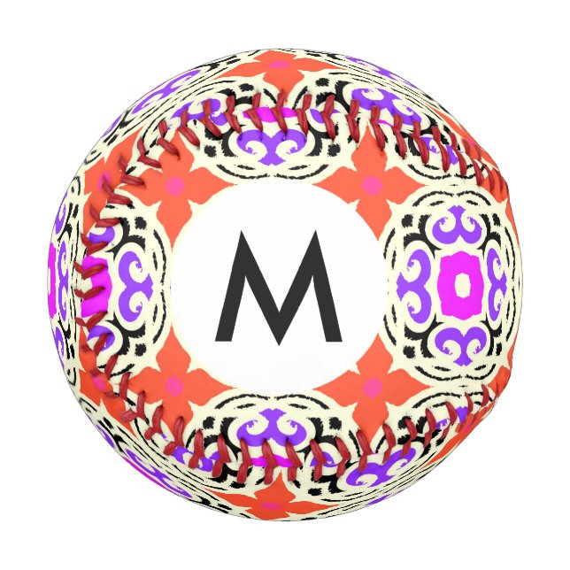 Balle De Baseball Motif ethnique avec motifs marocains (Devant Gauche)