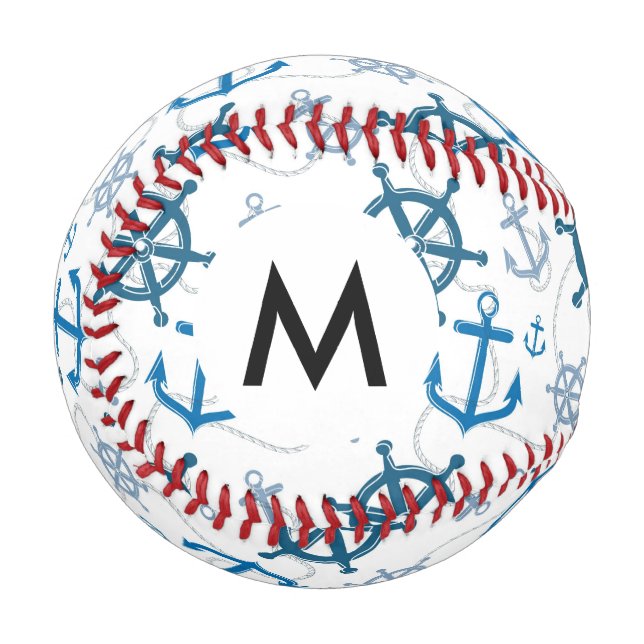 Balle De Baseball Motif nautique (Devant Gauche)