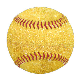 Balle De Baseball Motif PURE GOLD Sparkings + votre texte / photo