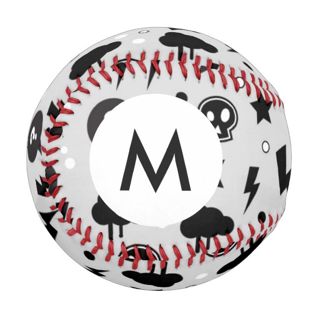 Balle De Baseball Motif tendance Monogram (Devant Gauche)