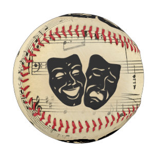 Balle De Baseball Musique antique et masques de théâtre