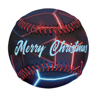 Balle De Baseball Neon Baseball - Minuit Navy Crimson 3D Cube