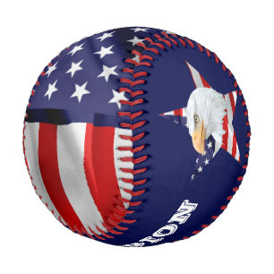 Balle De Baseball Noble Aigle, Drapeau Américain, Étoile