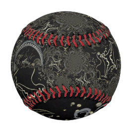 Balle De Baseball Noir d'art Abstrait