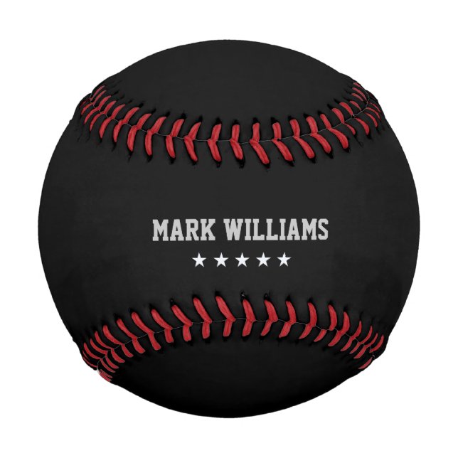 Balle De Baseball Noir personnalisé (Dos)