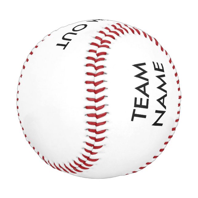 Balle De Baseball Nom de l'équipe et interdiction du baseball (Angle)